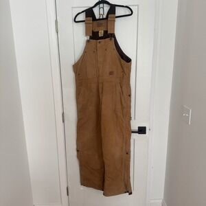 Schmidt coveralls men's Size L Shirt brown rn#16101 Chest 44-46 Work‎ Wear